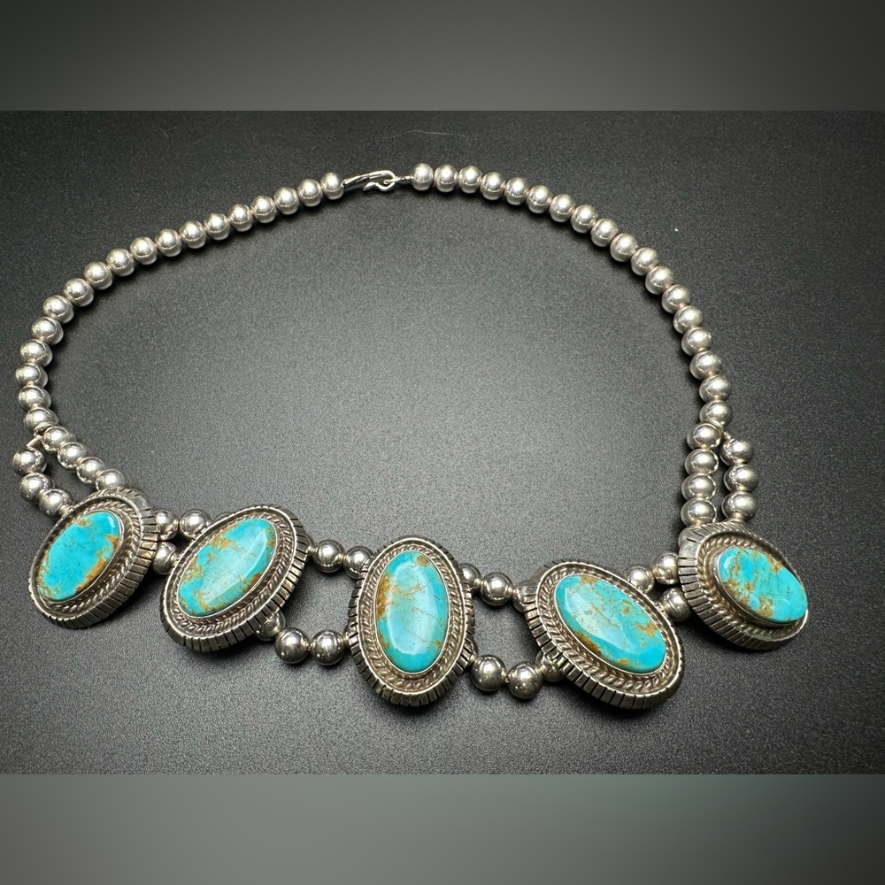 Desert Sentinel Necklace Sterling Silver (925) | Natural Turquoise - Picture 2 of 2